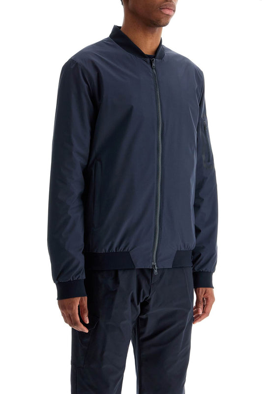 HERNO bomber in poliestere blu scuro con gore windstopper impermeabile Jackets HERNO