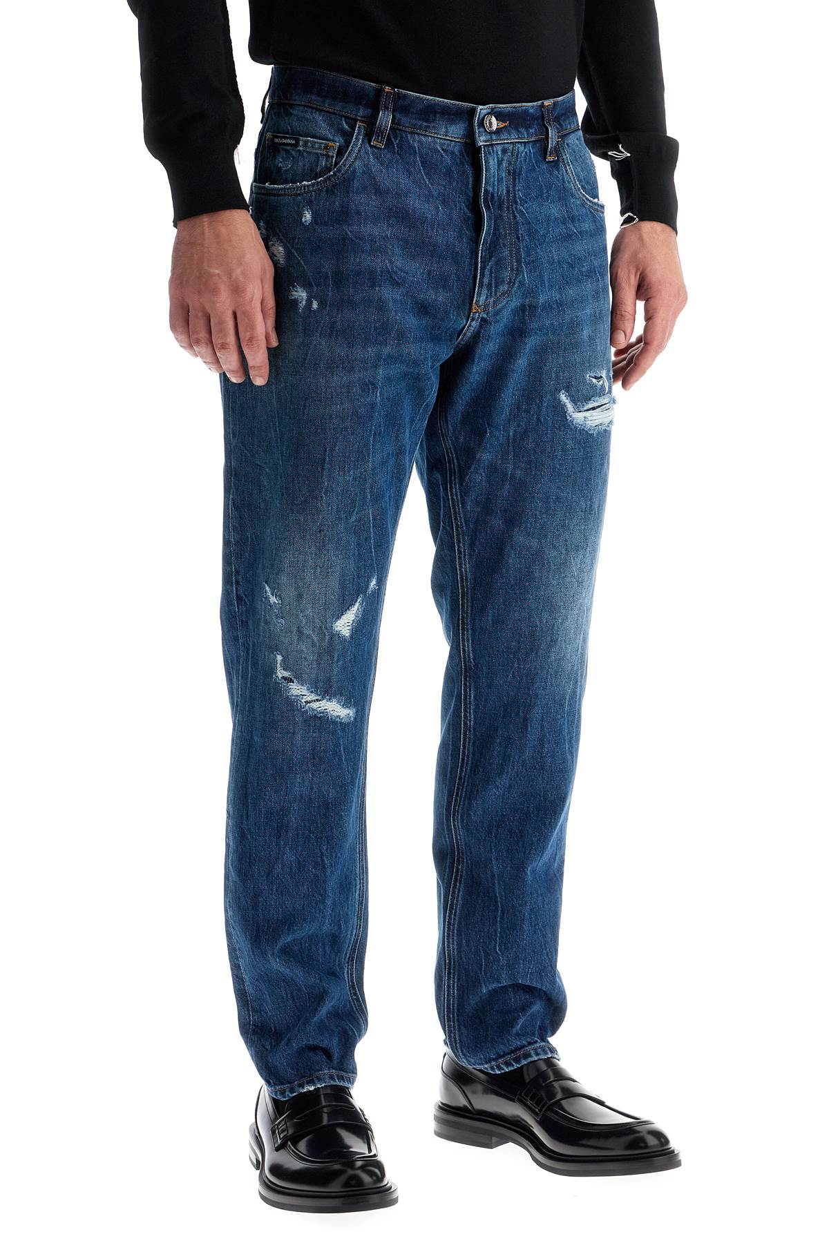 Dolce & Gabbana distressed denim loose fit jeans for men Jeans Dolce & Gabbana