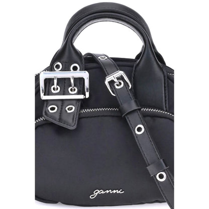 Ganni Black Nylon Shoulder Bag Ganni