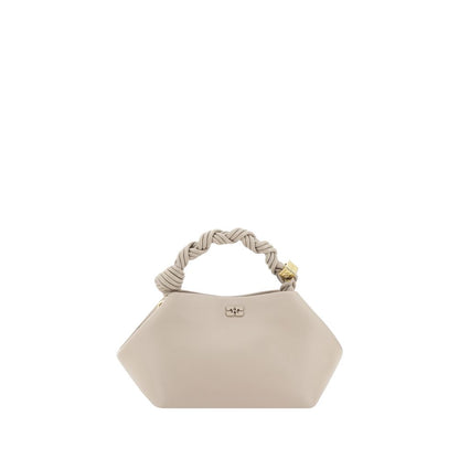 Ganni White Calf Leather Bos Taurus Handbag Ganni