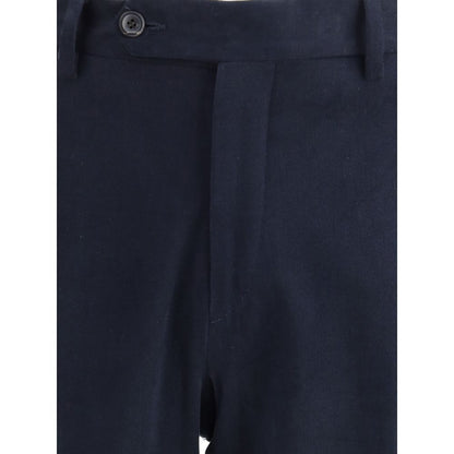 Germano Blue Cotton Chino Pants Germano