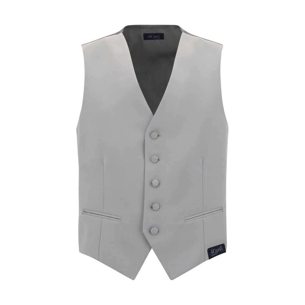 Gi Capri Gray Polyester Waistcoat Gi Capri