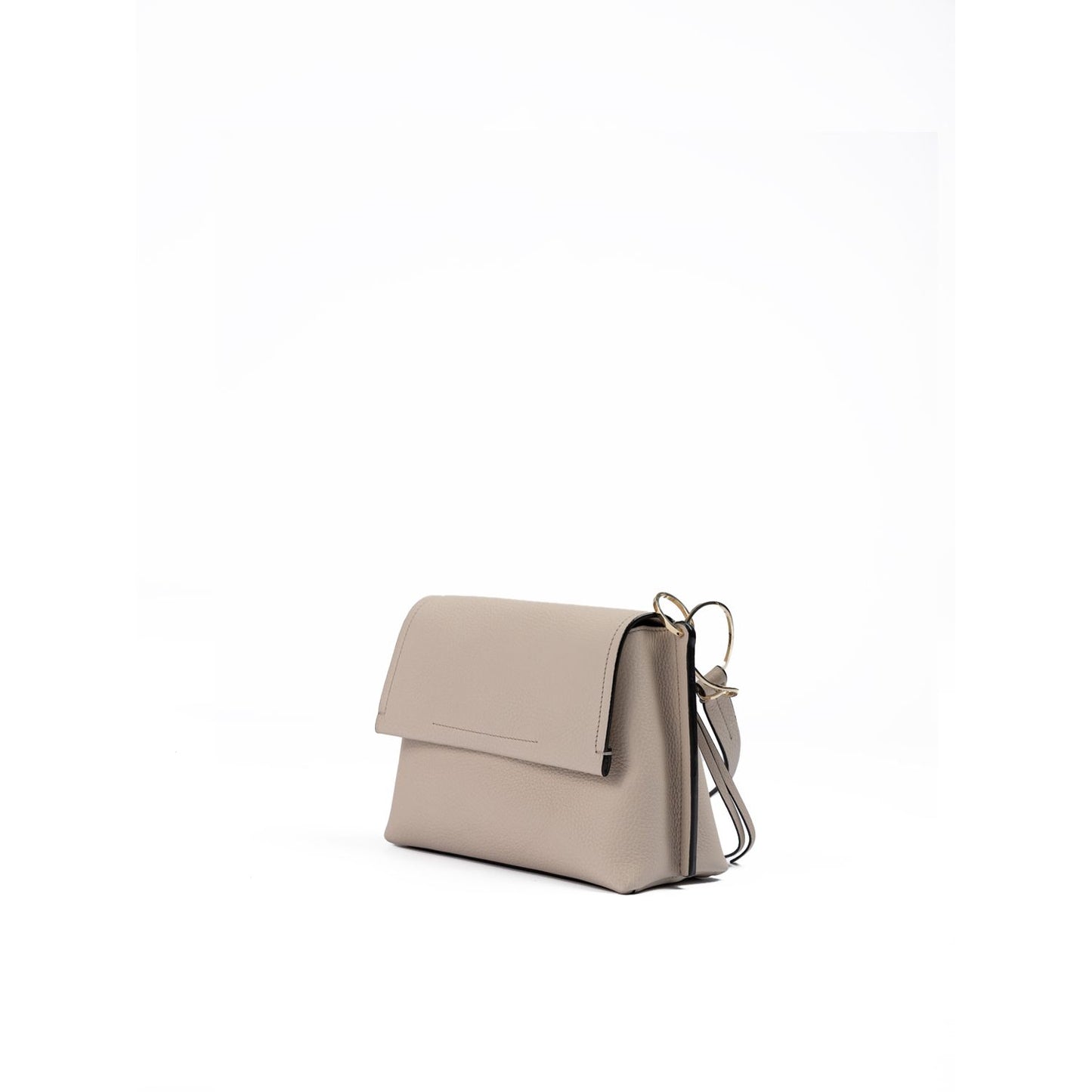 Giada Beige Grained Leather Crossbody Bag Giada