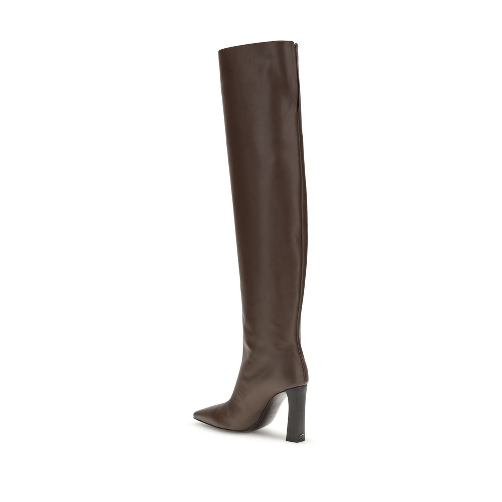 Giuseppe Zanotti Brown Leather Over The Knee