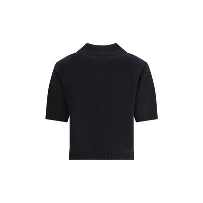 Givenchy Black Wool Polo Shirt Givenchy