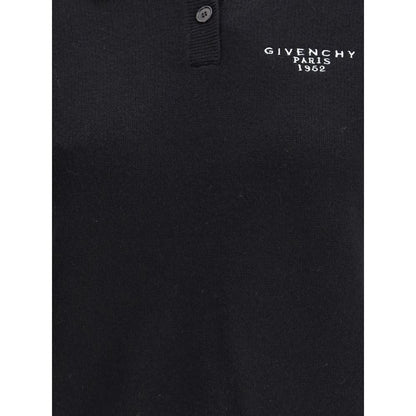 Givenchy Black Wool Polo Shirt Givenchy