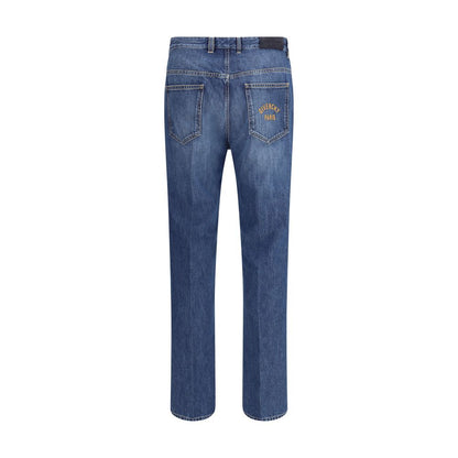 Givenchy Blue Cotton Straight-Leg Jeans Givenchy
