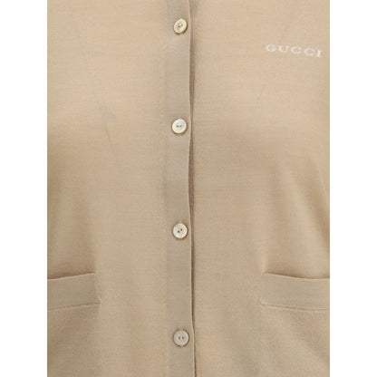 Gucci Beige Cashmere Cardigan Gucci