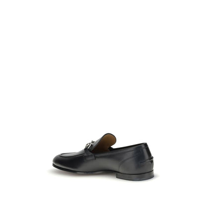 Gucci Black Calf Leather Bos Taurus Slip-On Loafers Gucci