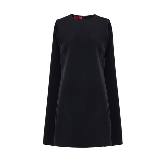 Gucci Black Wool Casual Dress Gucci