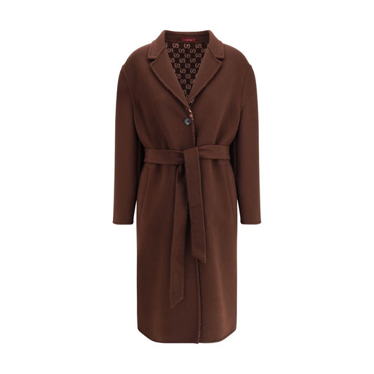Gucci Brown Wool Coat Gucci