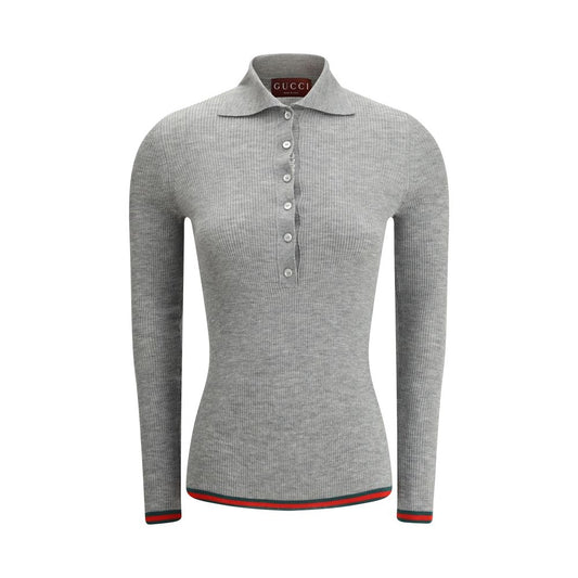 Gucci Gray Cashmere Top Gucci