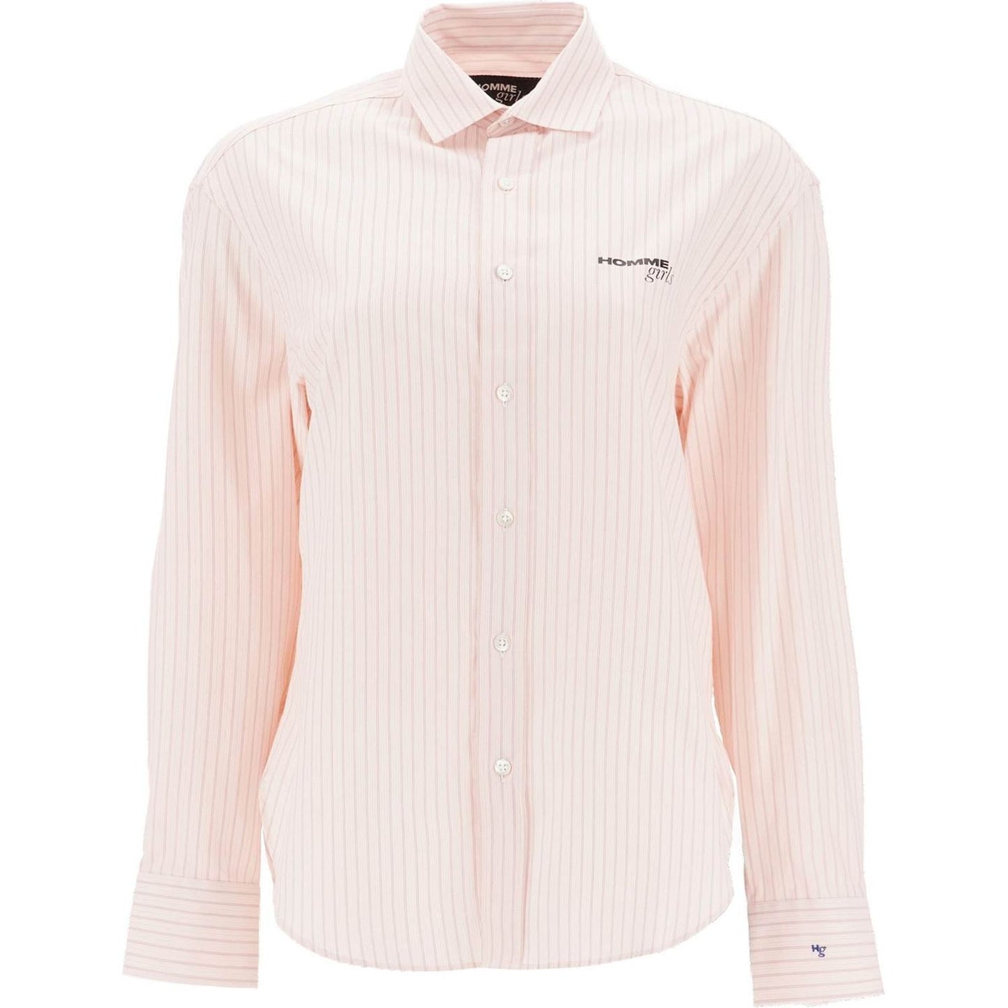 Homme Girls striped oxford shirt for men Topwear Homme Girls