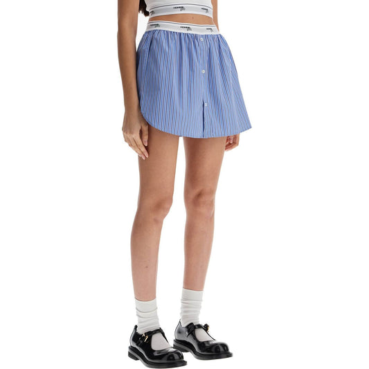 Homme Girls blue striped mini skirt Skirts Homme Girls