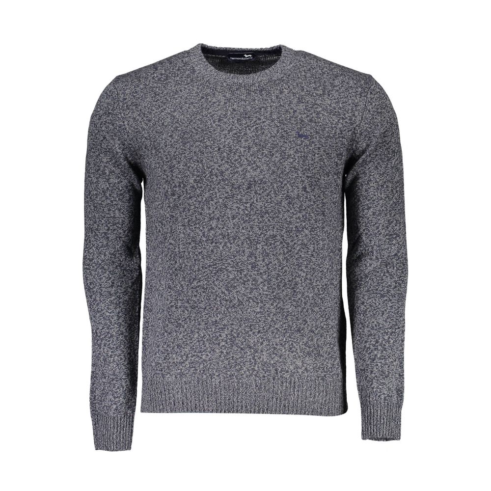 Harmont & Blaine Blue Wool Sweatshirt Harmont & Blaine
