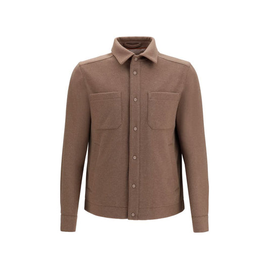 Herno Brown Polyester Jacket