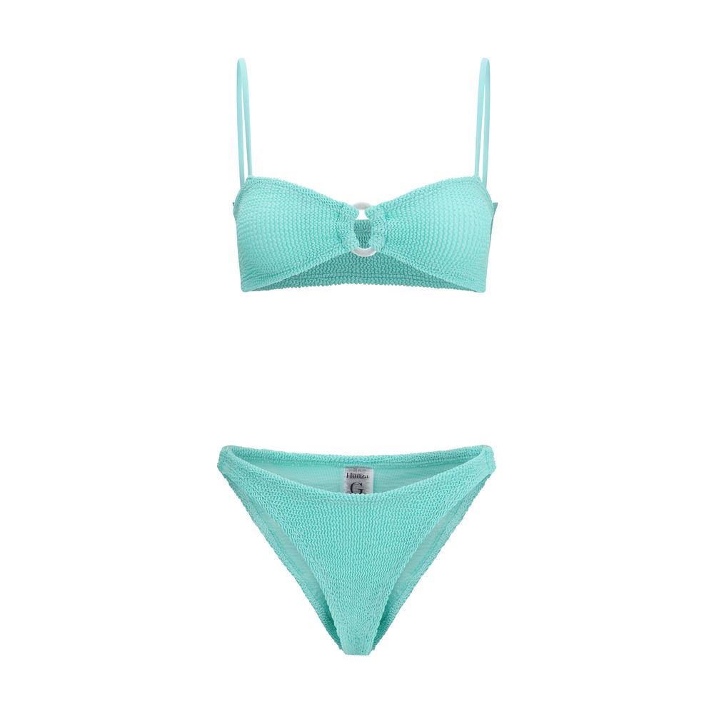 Hunza G Green Polyamide Bikini Hunza G
