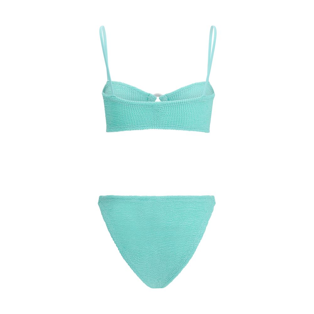 Hunza G Green Polyamide Bikini Hunza G