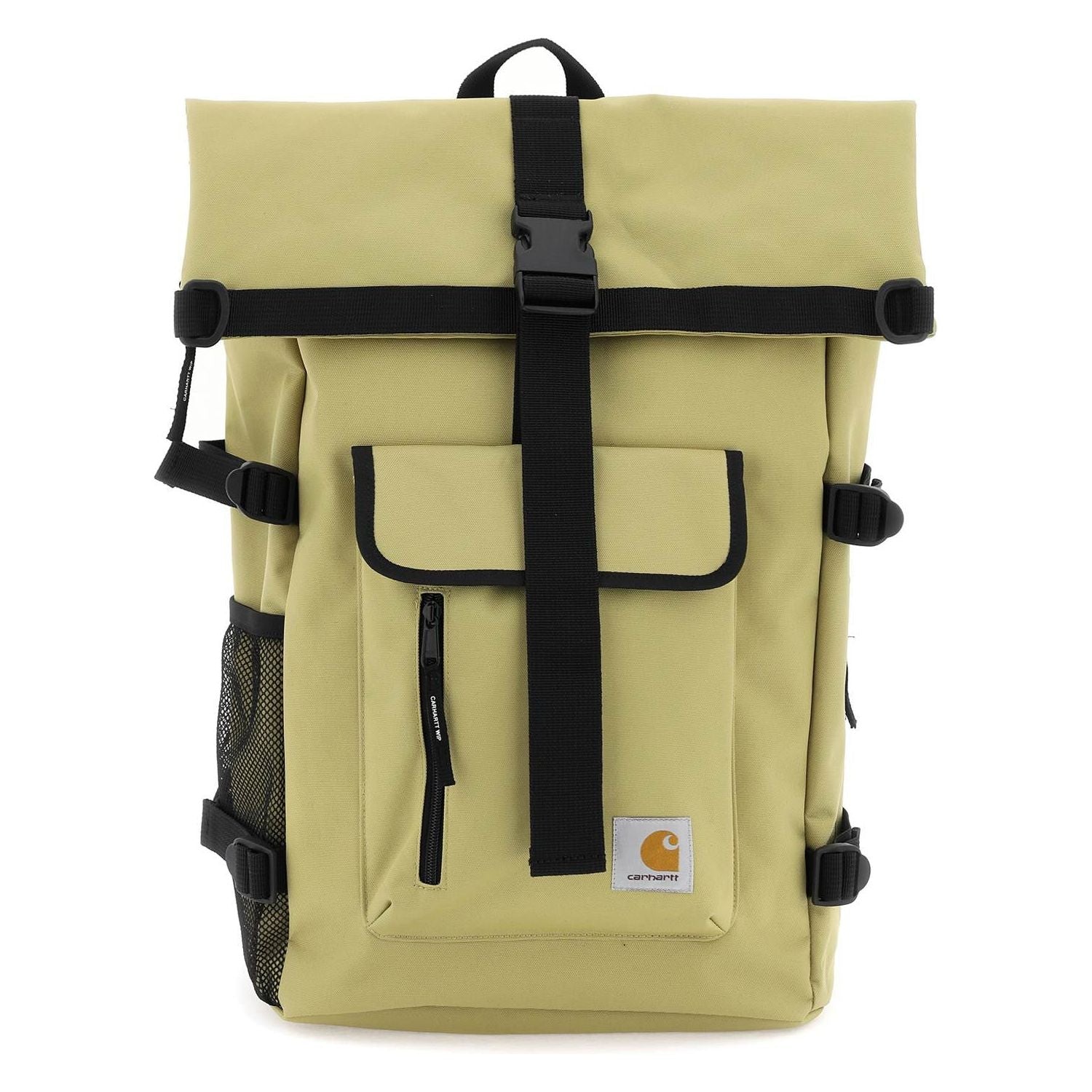 Front view with bag zipped and handles upright.