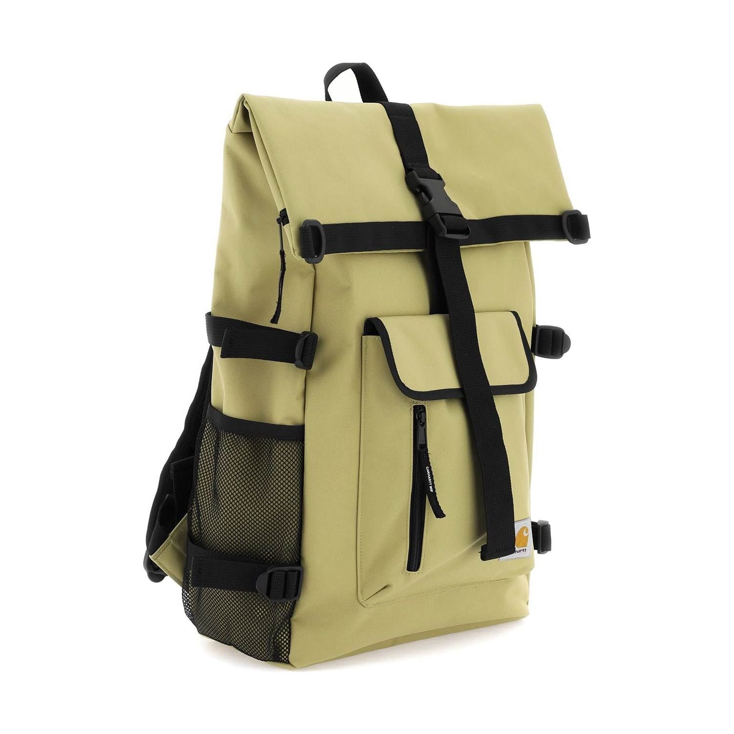 Front view with bag zipped and handles upright.