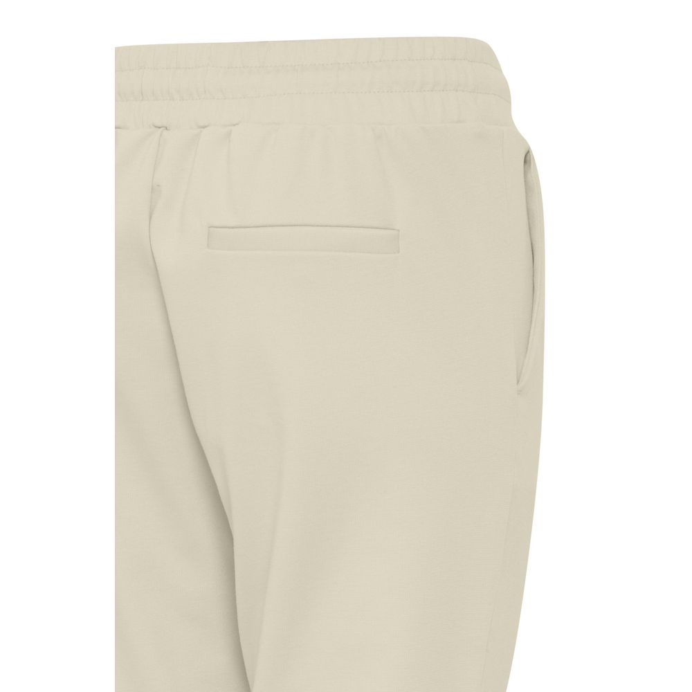 ICHI Beige Polyester Pants ICHI