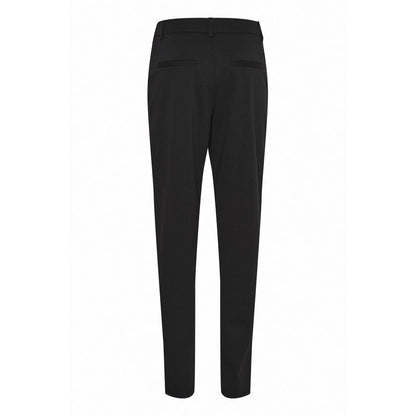 ICHI Black Recycled Polyester Dress Pants