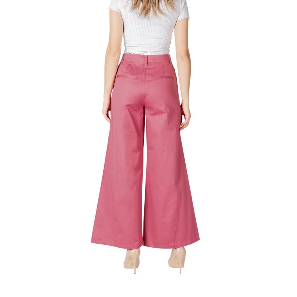 ICHI Pink Cotton Pant ICHI