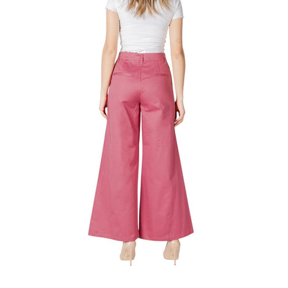 ICHI Pink Cotton Pant ICHI