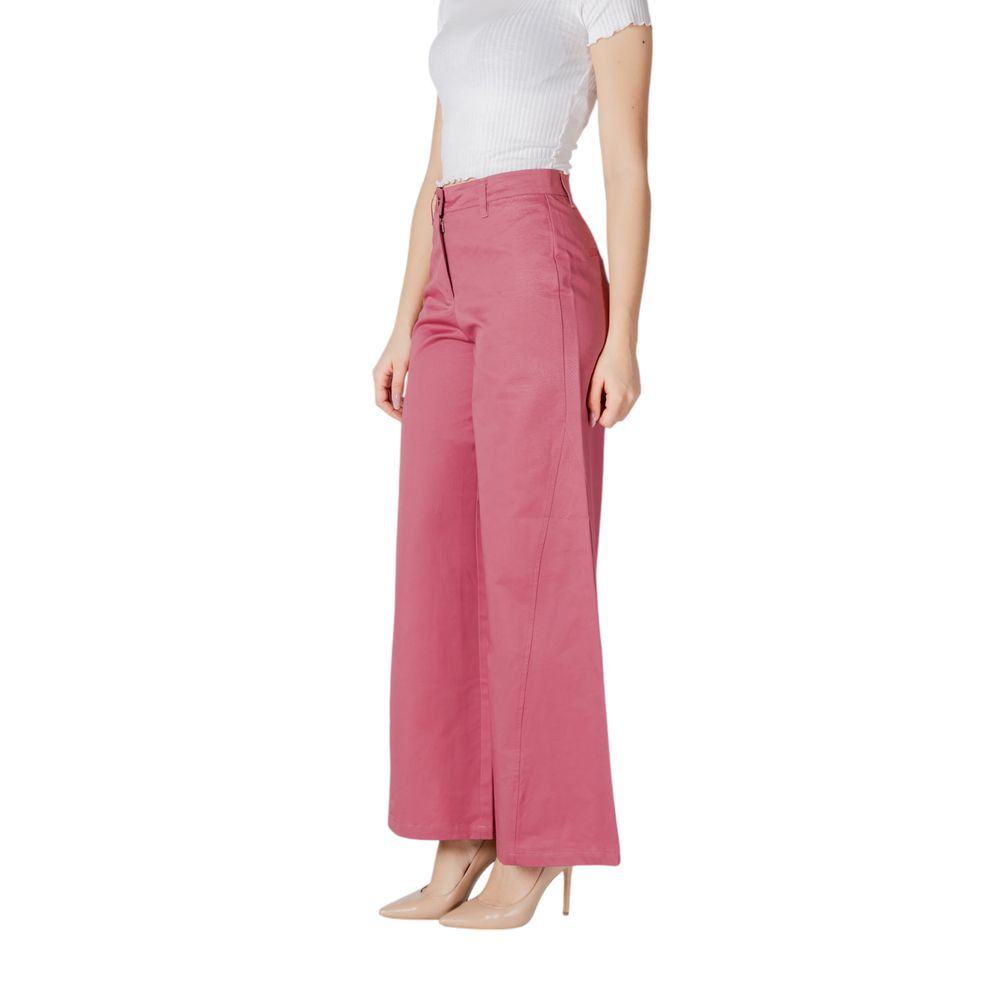 ICHI Pink Cotton Pant ICHI