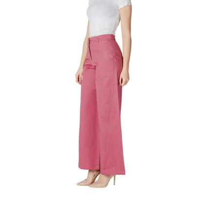 ICHI Pink Cotton Pant ICHI