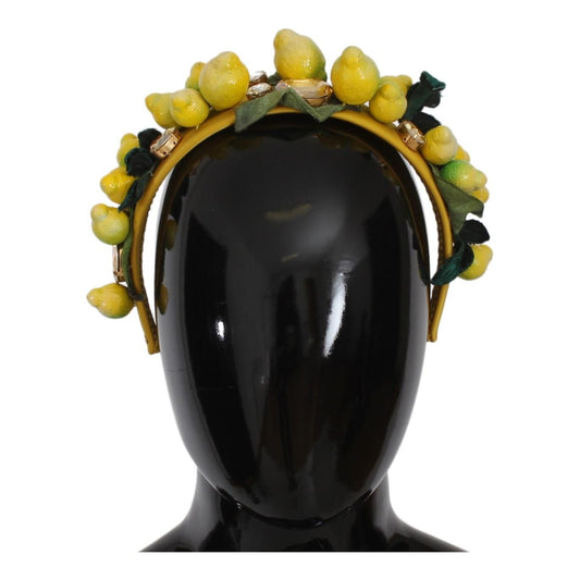 Exquisite Silk Crystal Lemon Headband Diadem