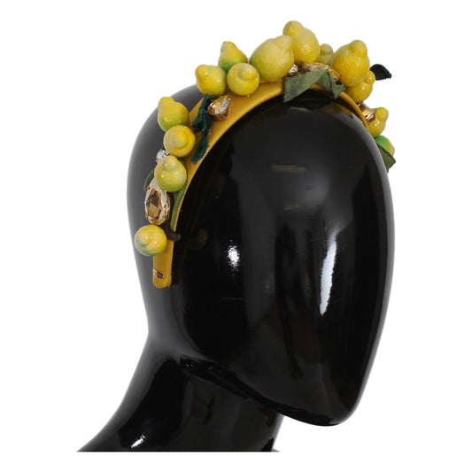 Exquisite Silk Crystal Lemon Headband Diadem