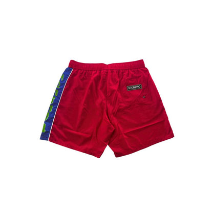 Iceberg Red Polyester Men Swim Short 1728,67345744032,Clothing,Iceberg,L,M,Men,Men - Clothing,Multicolor,New with tags,Swim Shorts - Swimwear - Clothing,Swimwear - Clothing,Swimwear - Men - Clothing
