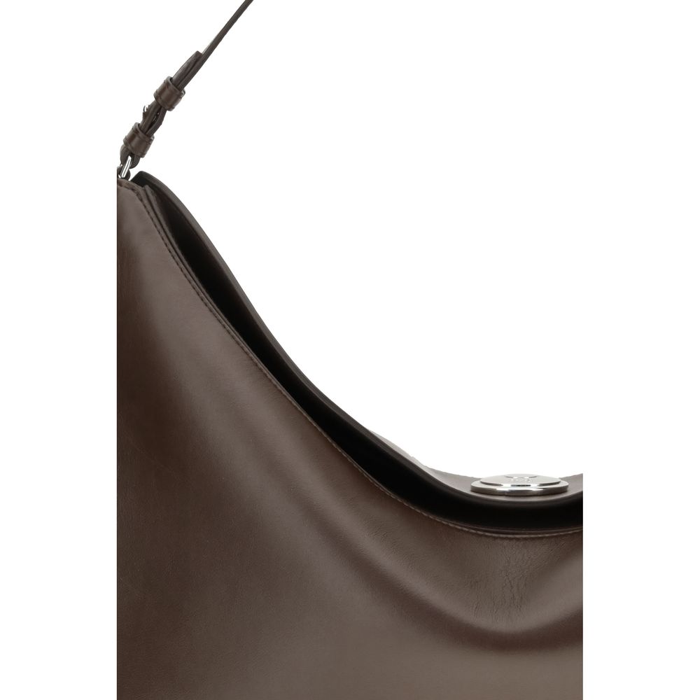 Jacquemus Brown Calf Leather Bos Taurus Shoulder Bag Jacquemus