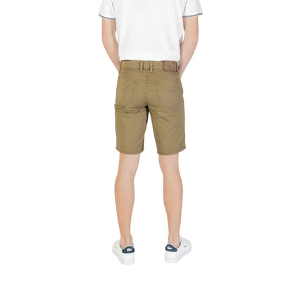 Jeckerson Green Cotton Bermuda Shorts Jeckerson