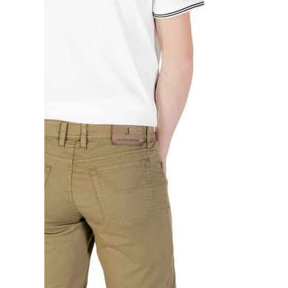 Jeckerson Green Cotton Bermuda Shorts Jeckerson