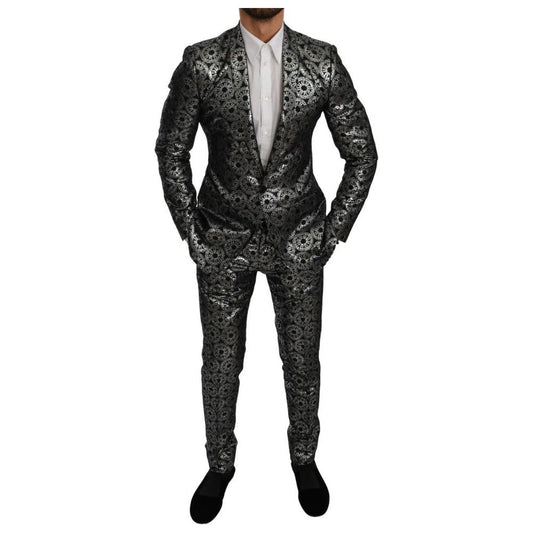 Silver  Suit Dolce & Gabbana