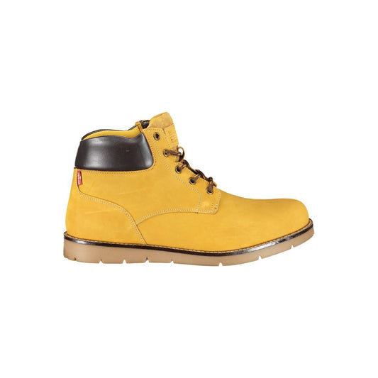 Levi's Yellow Leather Men Ankle Boot Levi's