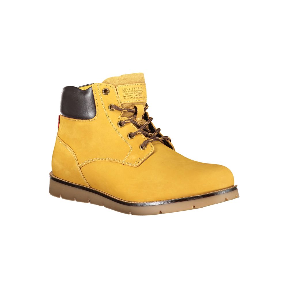 Levi's Yellow Leather Men Ankle Boot