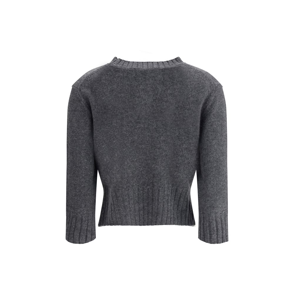 Loulou De Saison Gray Cashmere Sweatshirt Loulou De Saison