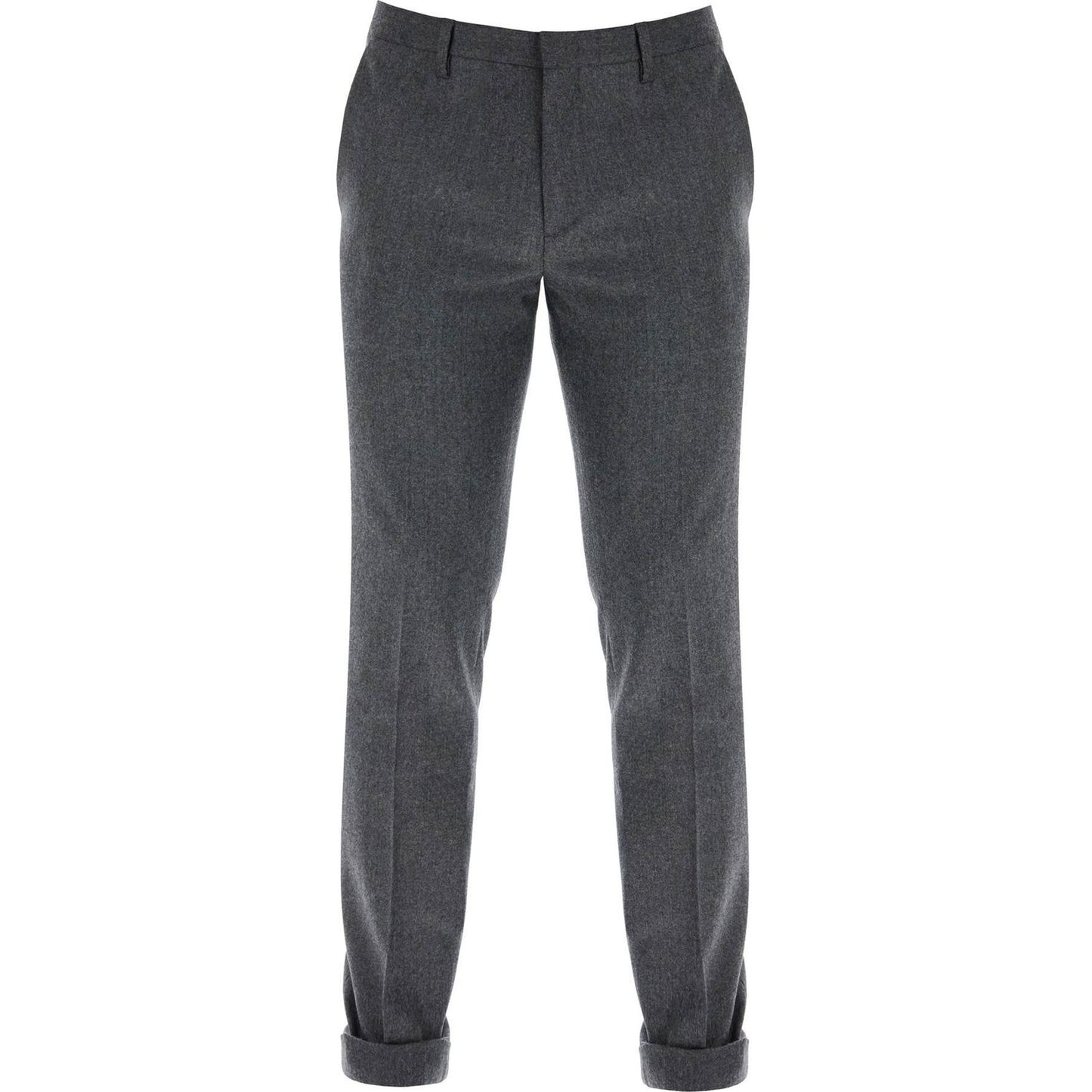 Paul Smith slim fit flannel trousers in eight Trousers Paul Smith