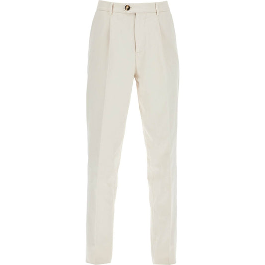 Brunello Cucinelli leisure fit gabardine trousers Trousers Brunello Cucinelli