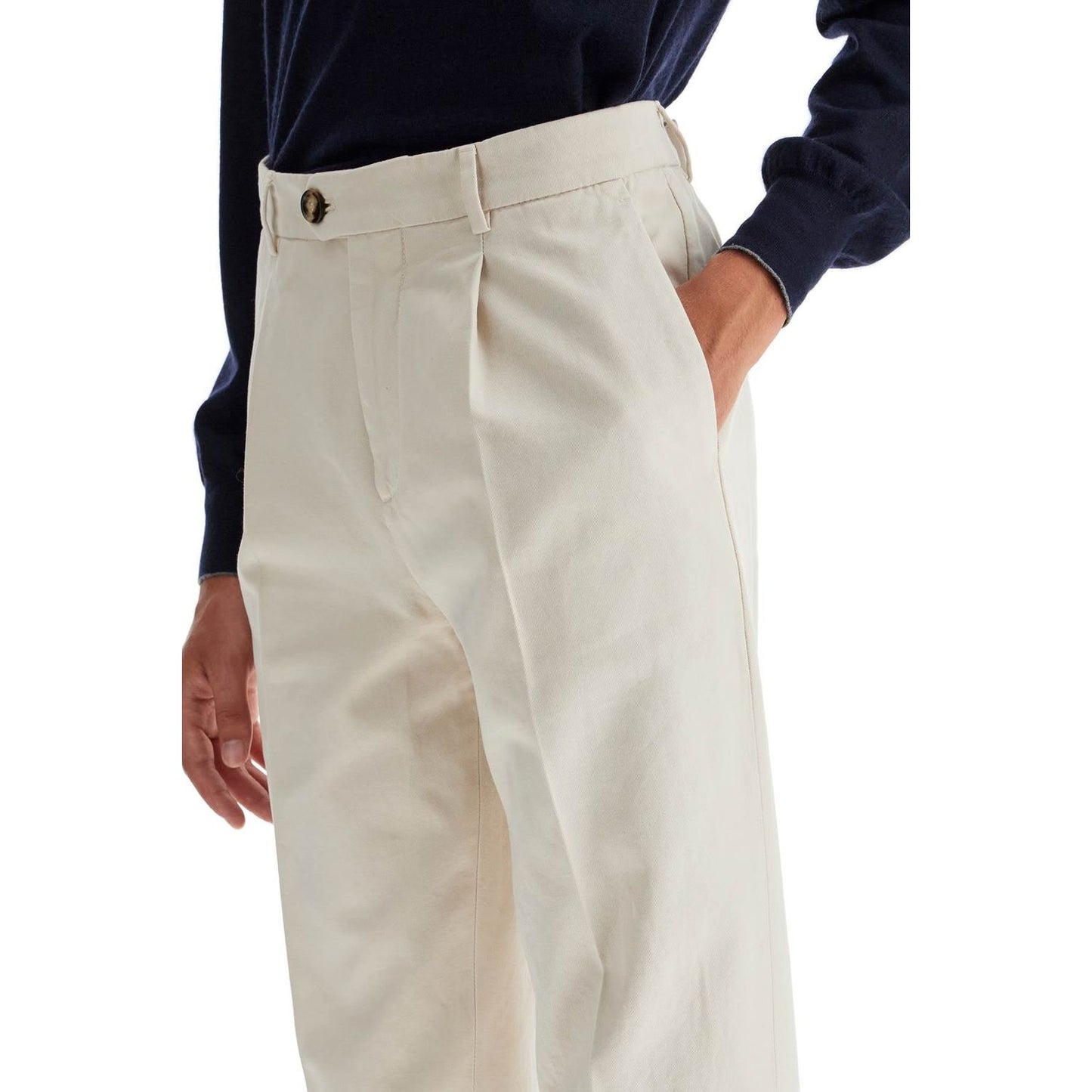 Brunello Cucinelli leisure fit gabardine trousers Trousers Brunello Cucinelli