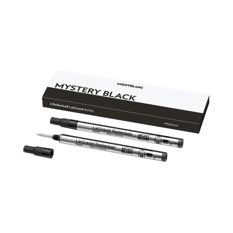 MONTBLANC Mod. MISTERY BLACK - REFILLS ROLLER BALL PEN - MEDIUM - 2PCS MONTBLANC