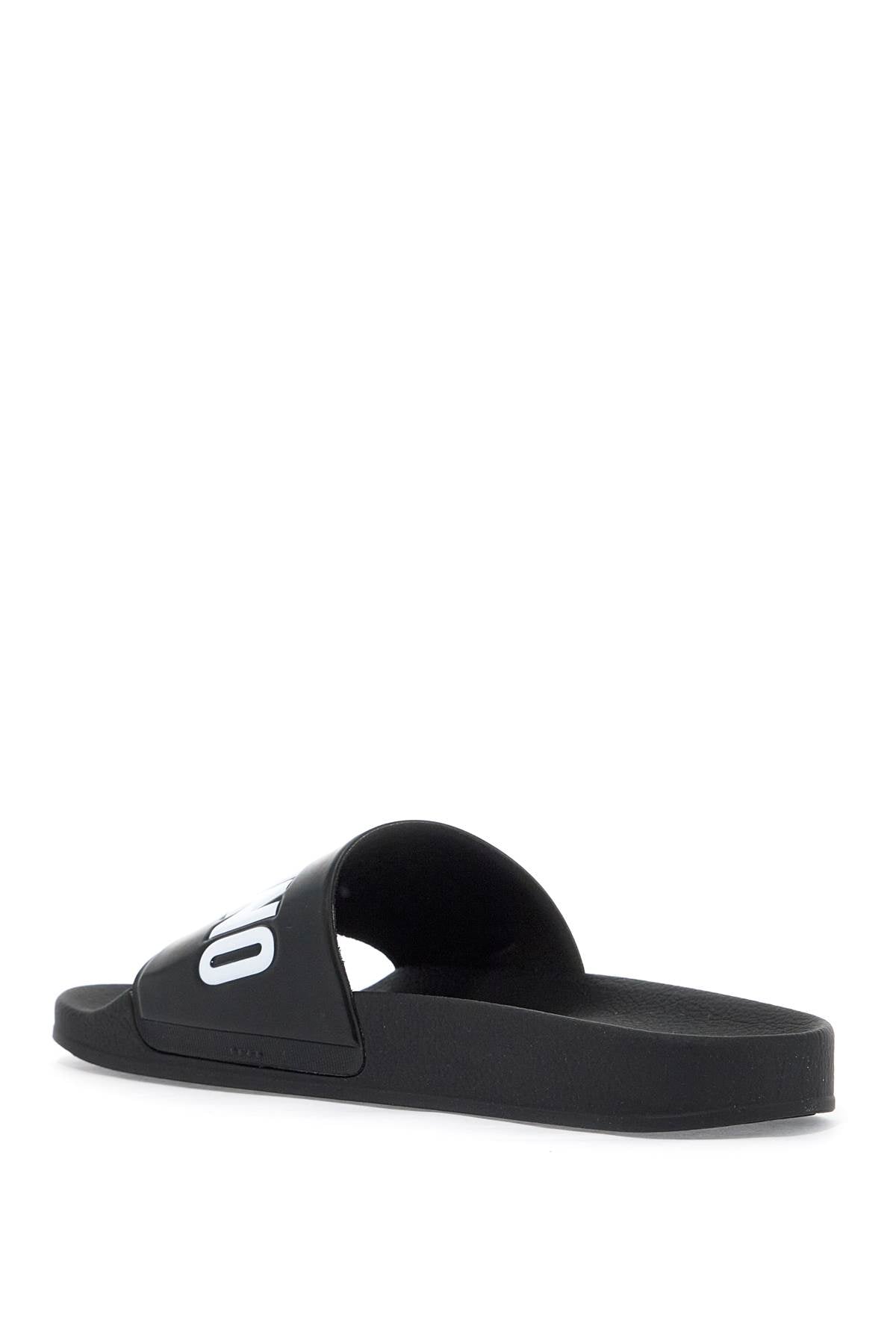 Moschino rubber slides with logo branding Sandals Moschino