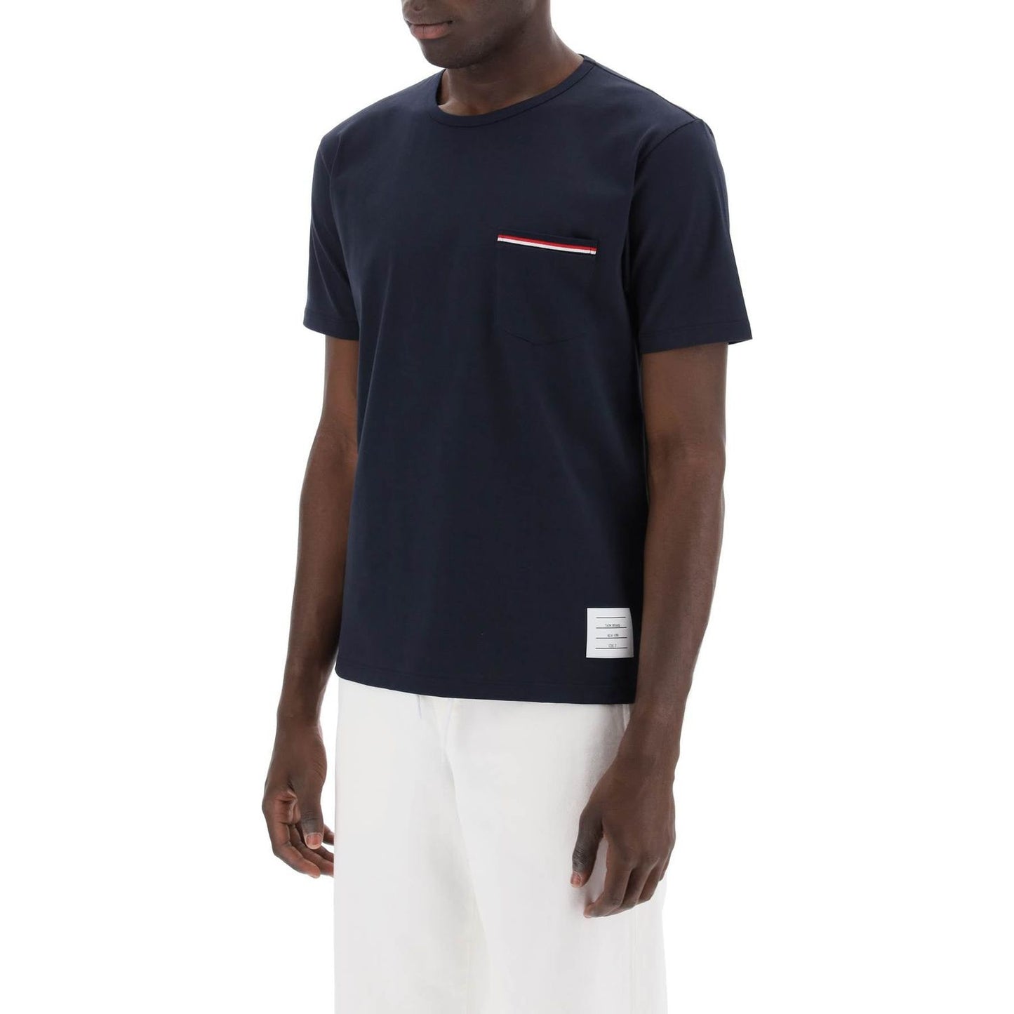 Thom Browne t-shirt con taschino rwb Topwear Thom Browne