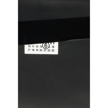 MM6 Black Calf Leather Bos Taurus Clutch Bag MM6