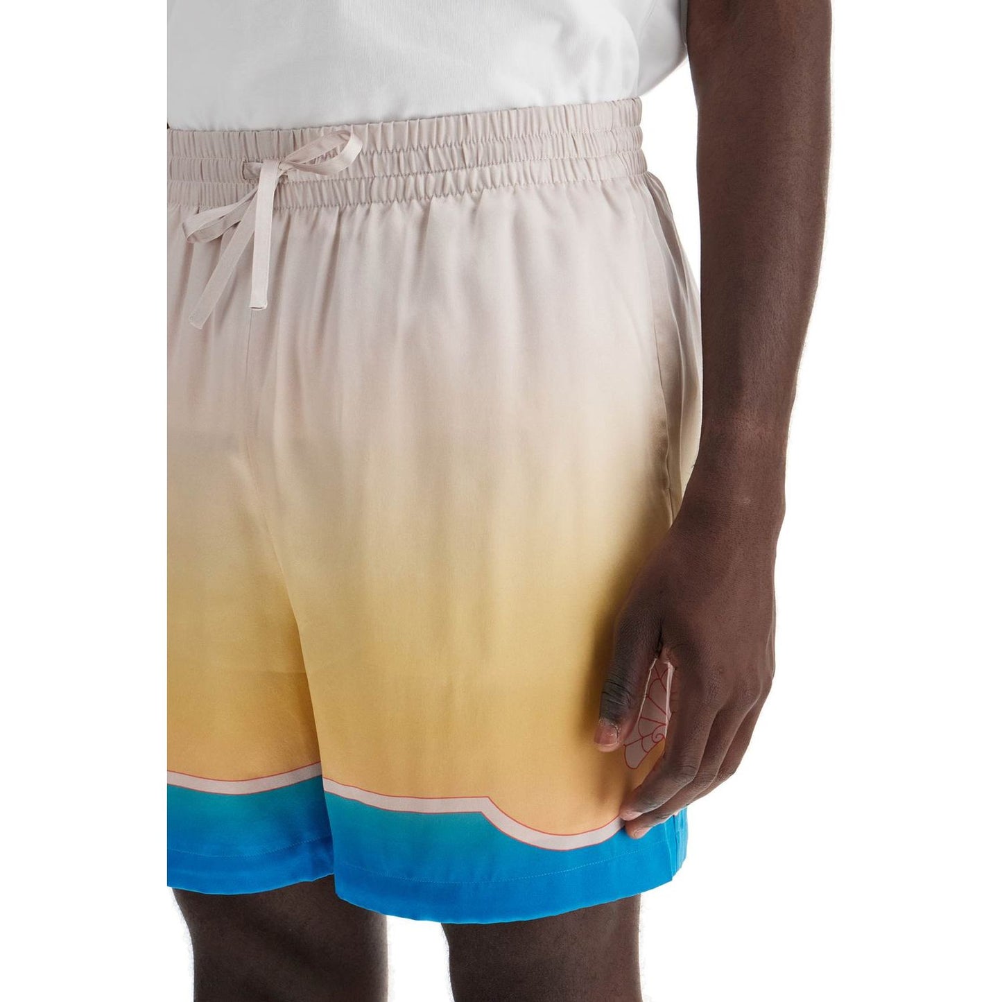 Casablanca colorful silk bermuda shorts set Short trousers Casablanca