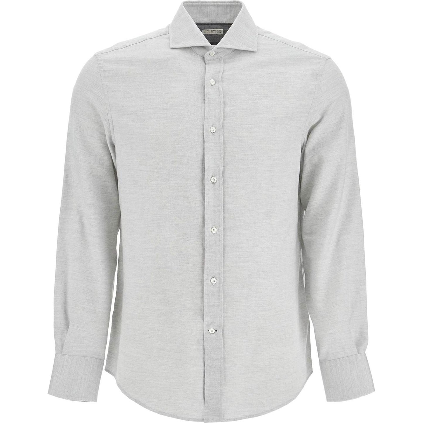 Brunello Cucinelli easy fit cotton-lyocell shirt Shirts Brunello Cucinelli