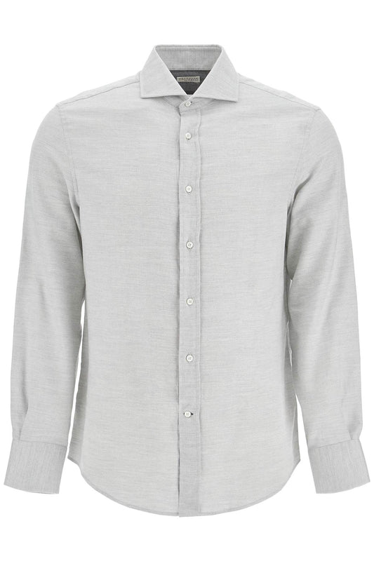 Brunello Cucinelli easy fit cotton-lyocell shirt Shirts Brunello Cucinelli